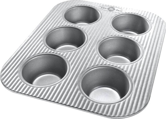 USA Pan   Muffinsform 6 muffins aluminisert stål