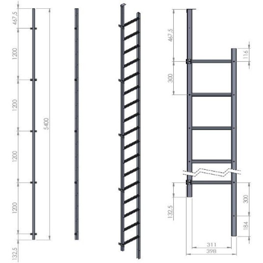 Modum Brannstige 5.4m Modum Brannstige 5.4m
