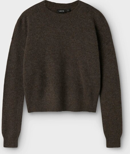 LMTD Nlflodet Ls Short Knit Noos Brown 122 128 LMTD Nlflodet Ls Short Knit Noos Brown 122 128
