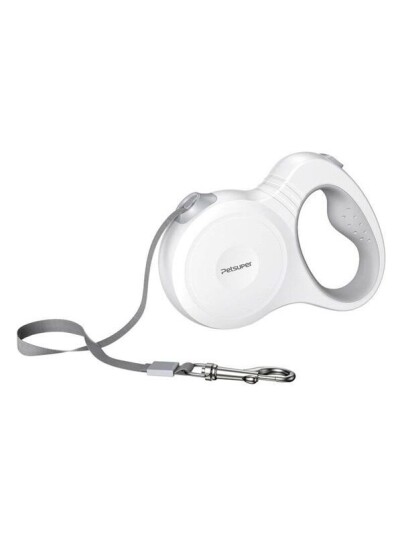 Petsuper Dog Automatic Retractable Leash 5M White Petsuper Dog Automatic Retractable Leash 5M White