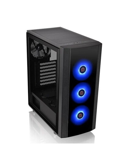 Thermaltake Versa J25 TG RGB Miditower Kabinett ATX Svart