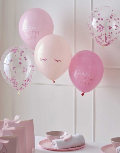 5 stk 30 cm Ballongsett Pamper Party