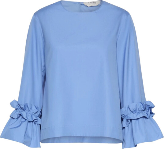 Max Mara Dame Bluser & Skjorter Blå 3XS,