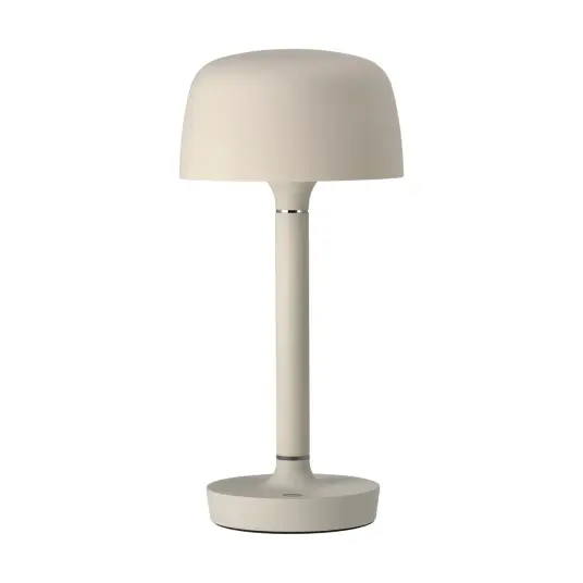 Scandi Living Halo bærbar bordlampe 25,5 cm Beige