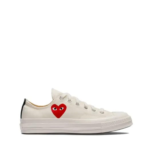 Comme des Garçons Play Herre Sko Hvit 43 EU, Comme des Garçons Play Herre Sko Hvit 43 EU,