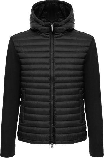 Colmar Men"s Hybrid Padded Jacket With Hood Black 54 Colmar Men"s Hybrid Padded Jacket With Hood Black 54