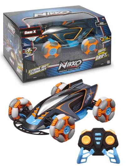 Nikko Omni-X radiostyrt drifting bil 2.4 GHz lades med USB
