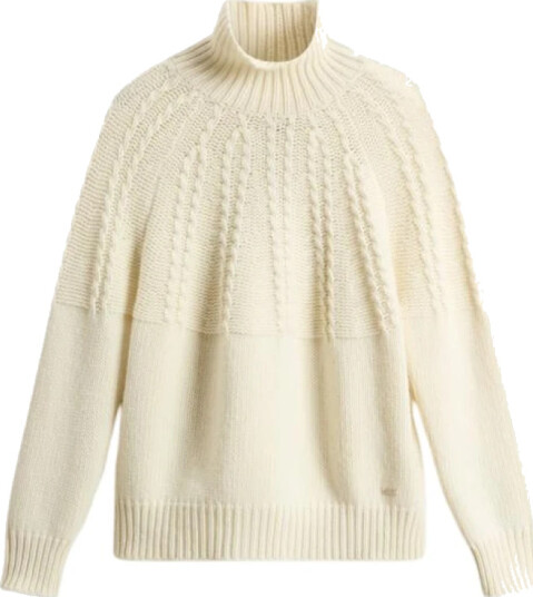 Woolrich Dame Strikkevarer Beige M, Woolrich Dame Strikkevarer Beige M,
