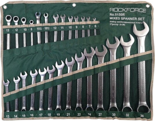 Rockforce Ringskrallesett Komplett 27 Deler (6-36 mm) Med Etui