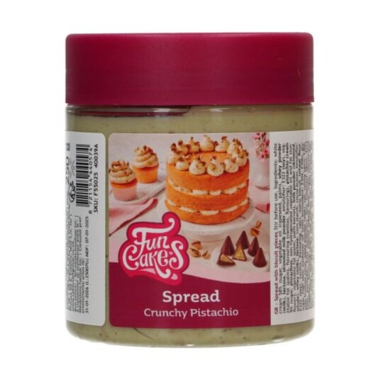 Funcakes Spreads  Pistasjkrem Med Krønsj 250g 