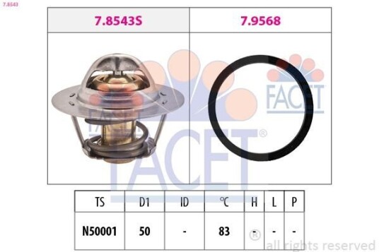 Termostat FACET 7.8543 Termostat FACET 7.8543