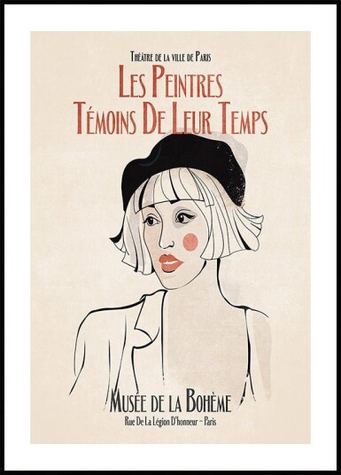 Parisian Muse Poster Plakat / 40x50cm
