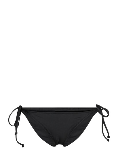 GANNI Recycled Core Solid String Bikini Briefs Black 36