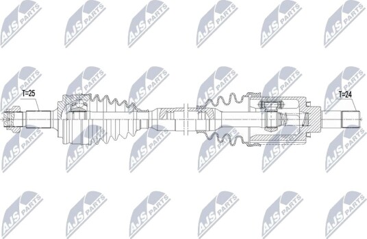 NTY NPW PE 121 Drivaksel