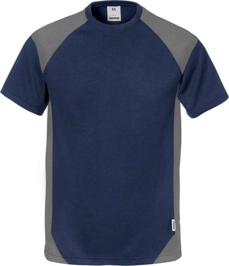 Fristads T-Shirt 7046 Thv Marinblå/grå L
