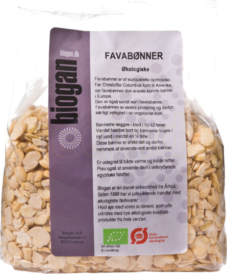 Biogan Favabønner/hestebønner 500g Biogan Favabønner/hestebønner 500g