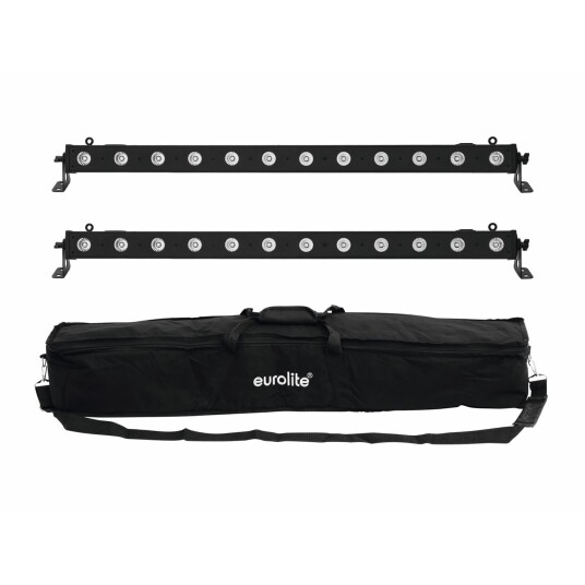 EuroLite Set 2x Led Bar 12 Qcl Rgbw & Soft Bag