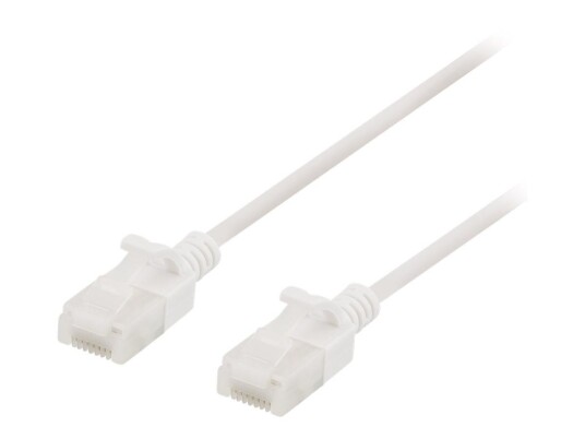 Deltaco CAT6a Koblingskabel 5 m Halogenfri Hvit RJ-45