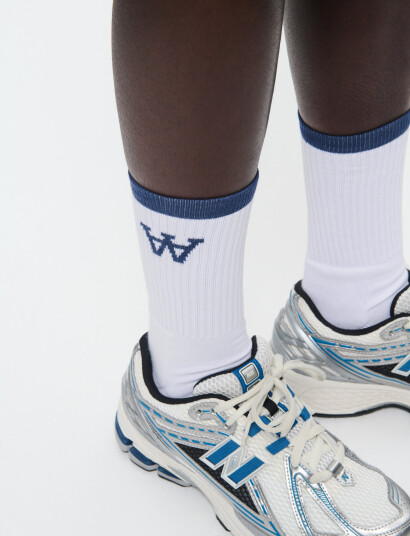 WOOD WOOD Wwcon Tennis Socks - White - 39-42