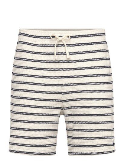 Polo Ralph Lauren 6 Inch Striped Cotton Blend Short   Cream   L