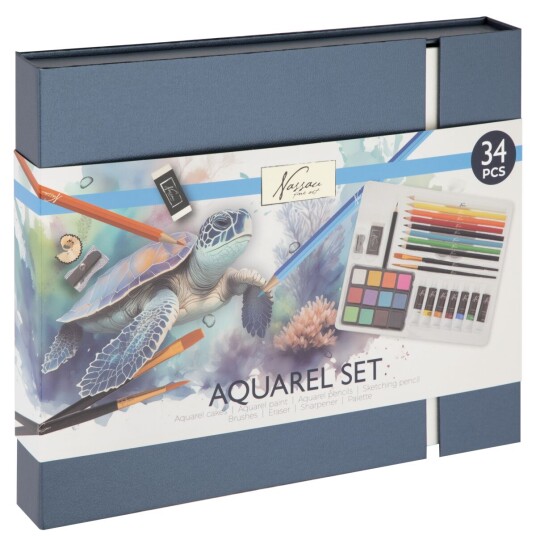 Nassau Aquarel Art Set 34 pcs. AR0986/GE