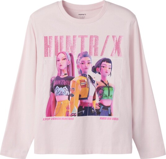 name it Nkfaris Kpop Ls Nreg Top Box Lnoos Sky - CRADLE PINK - 134-140