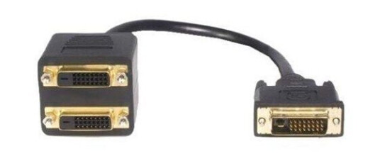 StarTech DVI-D til 2x DVI-D Videosplitter Kabel 0,3 m Svart
