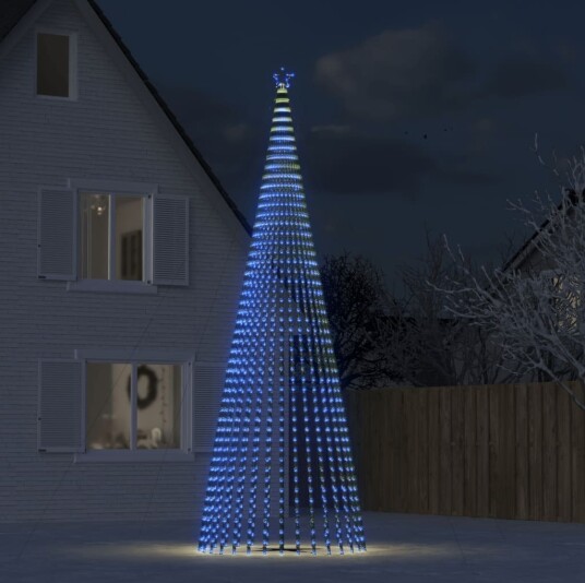 vidaXL Juletre lyskjegle 1544 LED blå 500 cm vidaXL Juletre lyskjegle 1544 LED blå 500 cm