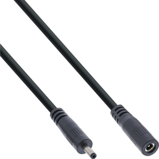 Inline Dc Skjøteledning Plugg/Kontakt 3,5X1,35Mm Awg 18 Sort 0 Skjøteledning 26955I
