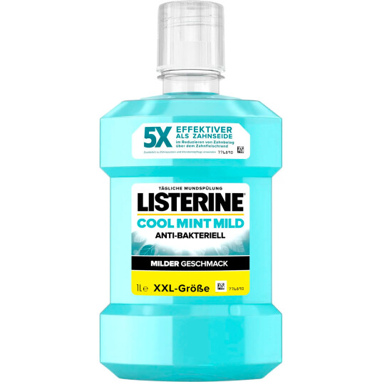LISTERINE 1 ltr. Cool Mint MILD Antibakteriell Munnvann LISTERINE 1 ltr. Cool Mint MILD Antibakteriell Munnvann