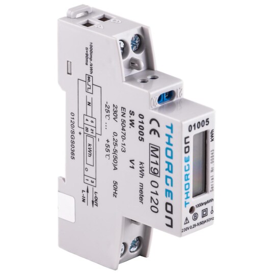 ThorgeOn Energimåler 1 fas 50A MID