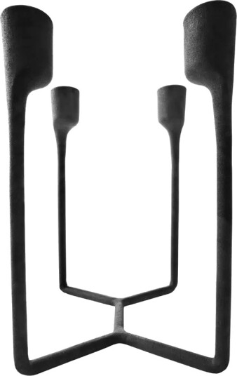 Normann Copenhagen Heima 4-armet Lysestake Svart Støpejern 204 mm