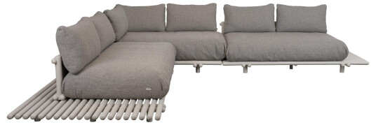 Cane line Sticks hjørnesofa Aluminium/lys brun 3 2 seters moduler Brun