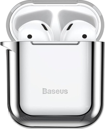 Baseus Shining Hook-Etui For Apple Airpods Sølv