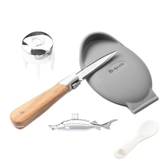 Laguiole Style de Vie Østerskniv 5 deler lyx oak Laguiole Style de Vie Østerskniv 5 deler lyx oak