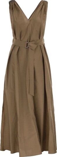Brunello Cucinelli Dame Kjoler Brun S,