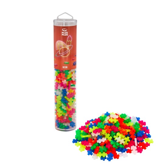 Plus-Plus i rør Neon Mix 240 stk Plus-Plus i rør Neon Mix 240 stk