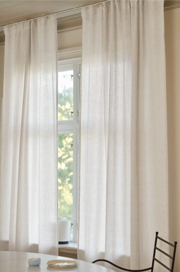 Jotex Bouclégardin 2pakke Naturhvit BELLA 206598001220