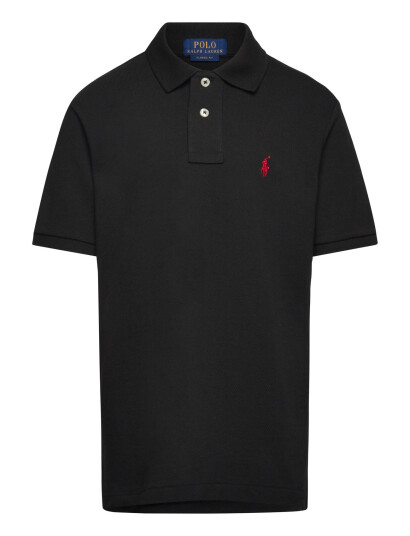 Ralph Lauren Kids The Iconic Mesh Polo Shirt Black 163 174