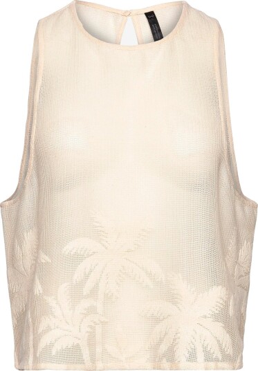 Hunkemöller Palm Woven Top SNOW WHITE L
