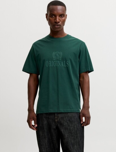 Jack & Jones Jorfrederiksberg Monogram Tee Ss Cn Sn Green XL