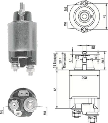 MAGNETI MARELLI 940113050233 Innslag, starter