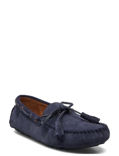 Polo Ralph Lauren Suede Anders Tie Cs Drv Navy 43.5