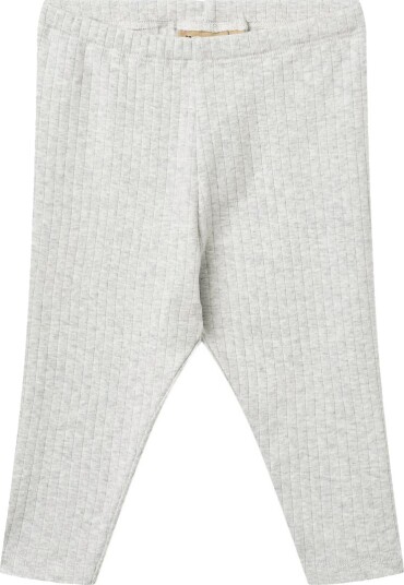 Wheat Bukser Rib Silas Melert Grey Wheat 1 år (80) Bukser bomull Grå