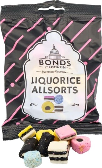Liquorice Allsorts / Engelsk Lakris Konfekt - Bonds of London 130 gram (UK)
