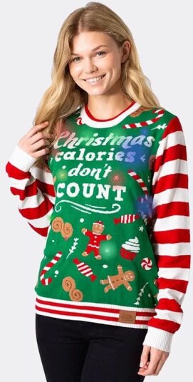 Yolofred AS Christmas Calories Julegenser Dame