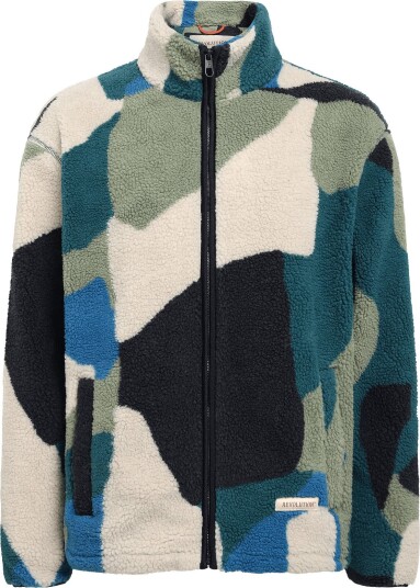 Revolution Printed Teddy Jacket GREEN S Revolution Printed Teddy Jacket GREEN S