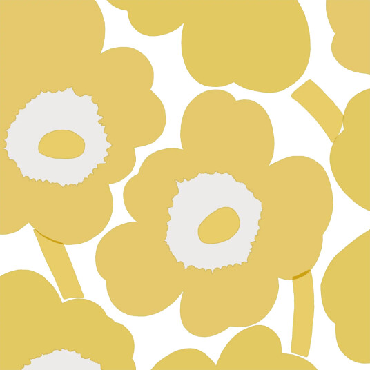 Marimekko Unniko serviett 33x33 cm 20 pk Gold Marimekko Unniko serviett 33x33 cm 20 pk Gold