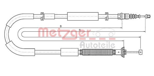Metzger Tautrekk parkeringsbrems METZGER 12.0722