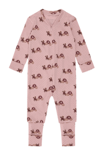 Hust & Claire Mocel Caret ull/tencel heldress til barn adobe rose 98